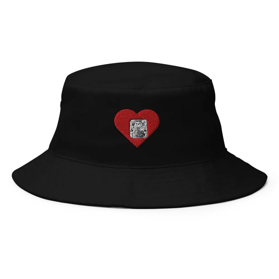 Stinky astronaut Heart Bucket Hat product image (1)