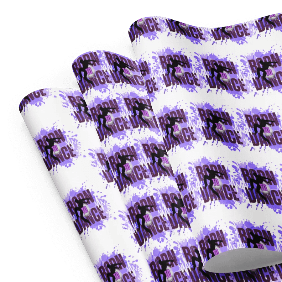 Born To Dance His Silhouette Wrapping Paper Set product image (8)