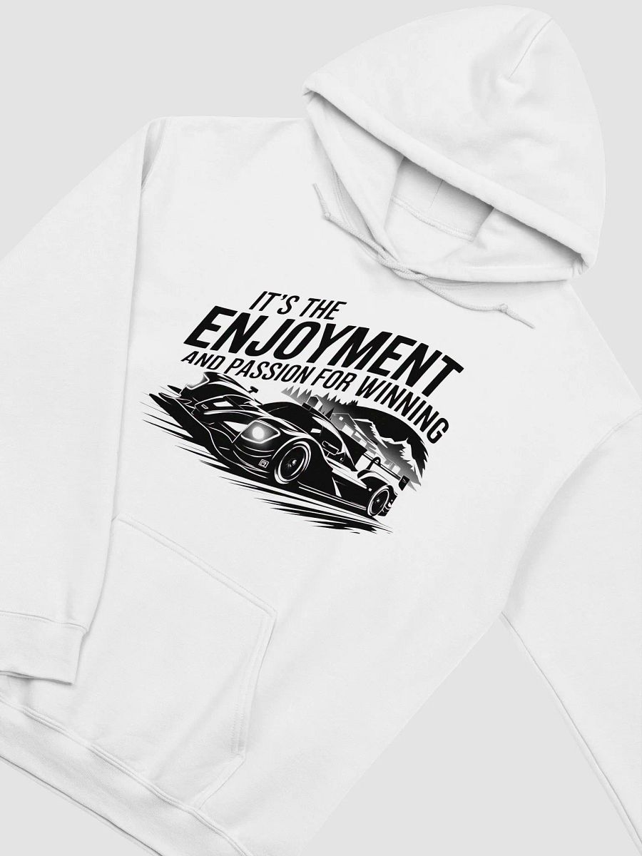 It’s the Enjoyment and Passion for Winning – LMP Racing Hoodie (Black print) product image (3)