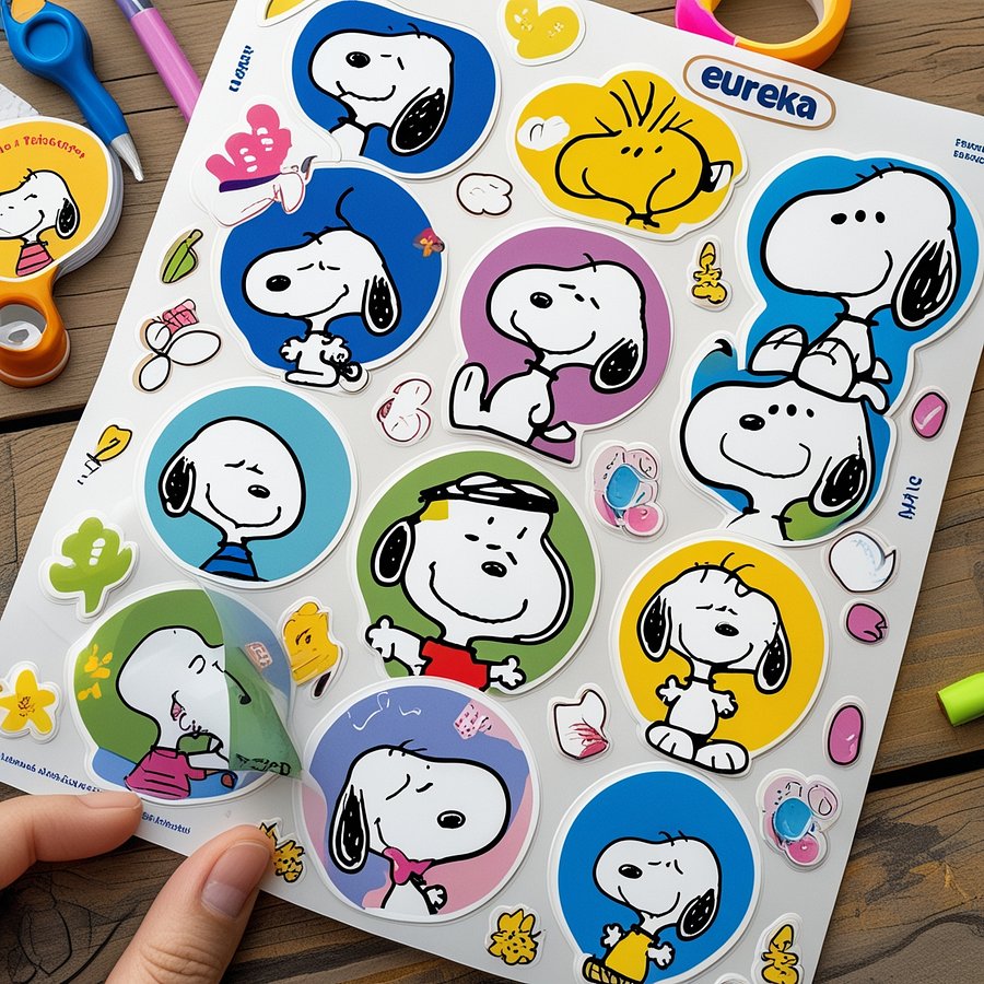 Fun & Colorful Snoopy Stickers - Ideal for Classrooms & Scrapbooks product image (1)