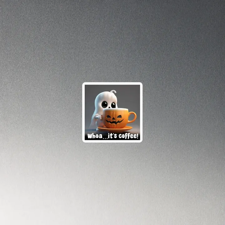 Coffee Ghost Die-Cut Magnets product image (4)
