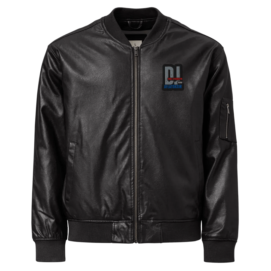 Stylish Stigmatik Faux Leather Bomber Jacket product image (1)