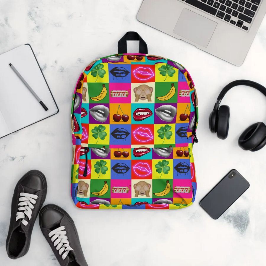 Vibrant Icons All-Over Backpack product image (12)