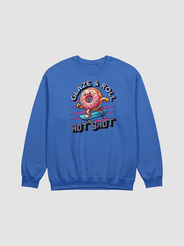 Glaze And Roll Hot Shot Skateboard Doughnut Sweatshirt product image (17)