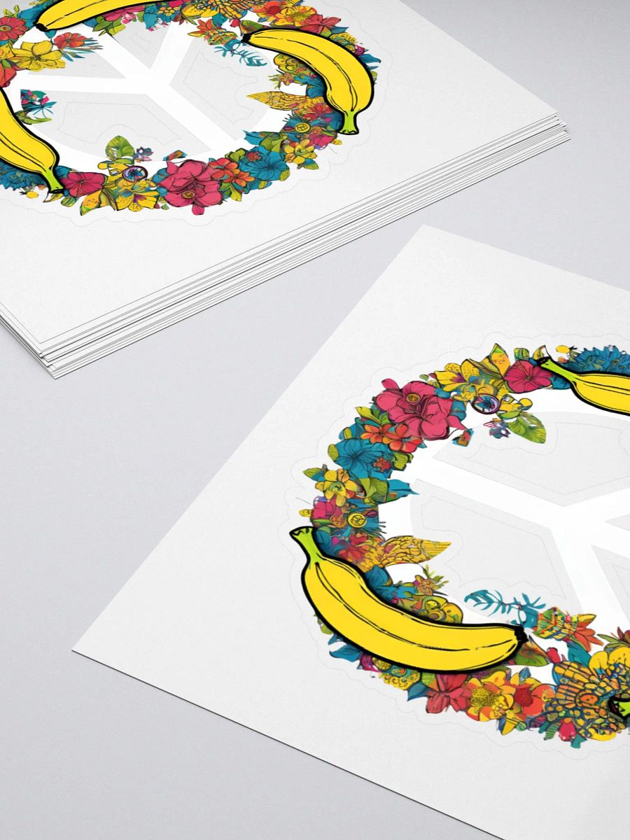 Peace, Love, Banana Kiss Cut Stickers product image (11)