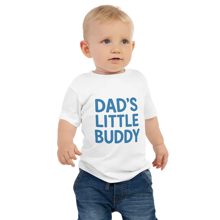Dad's Little Buddy Baby Tee product image (1)
