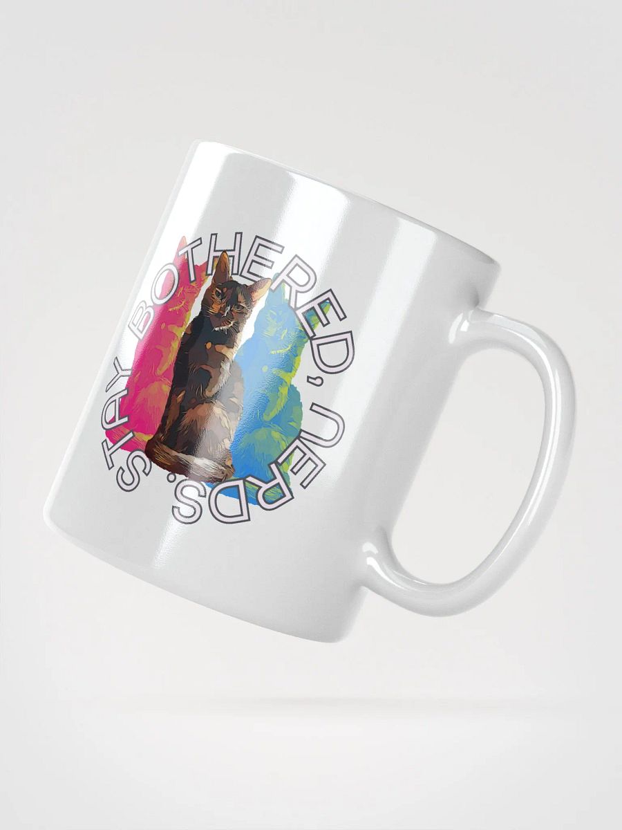White 20oz Mug: Stay Bothered, Nerds. product image (2)