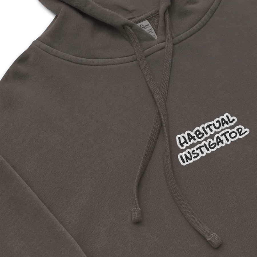 Habitual Instigator embroidered pigment hoodie (bubble design) product image (1)