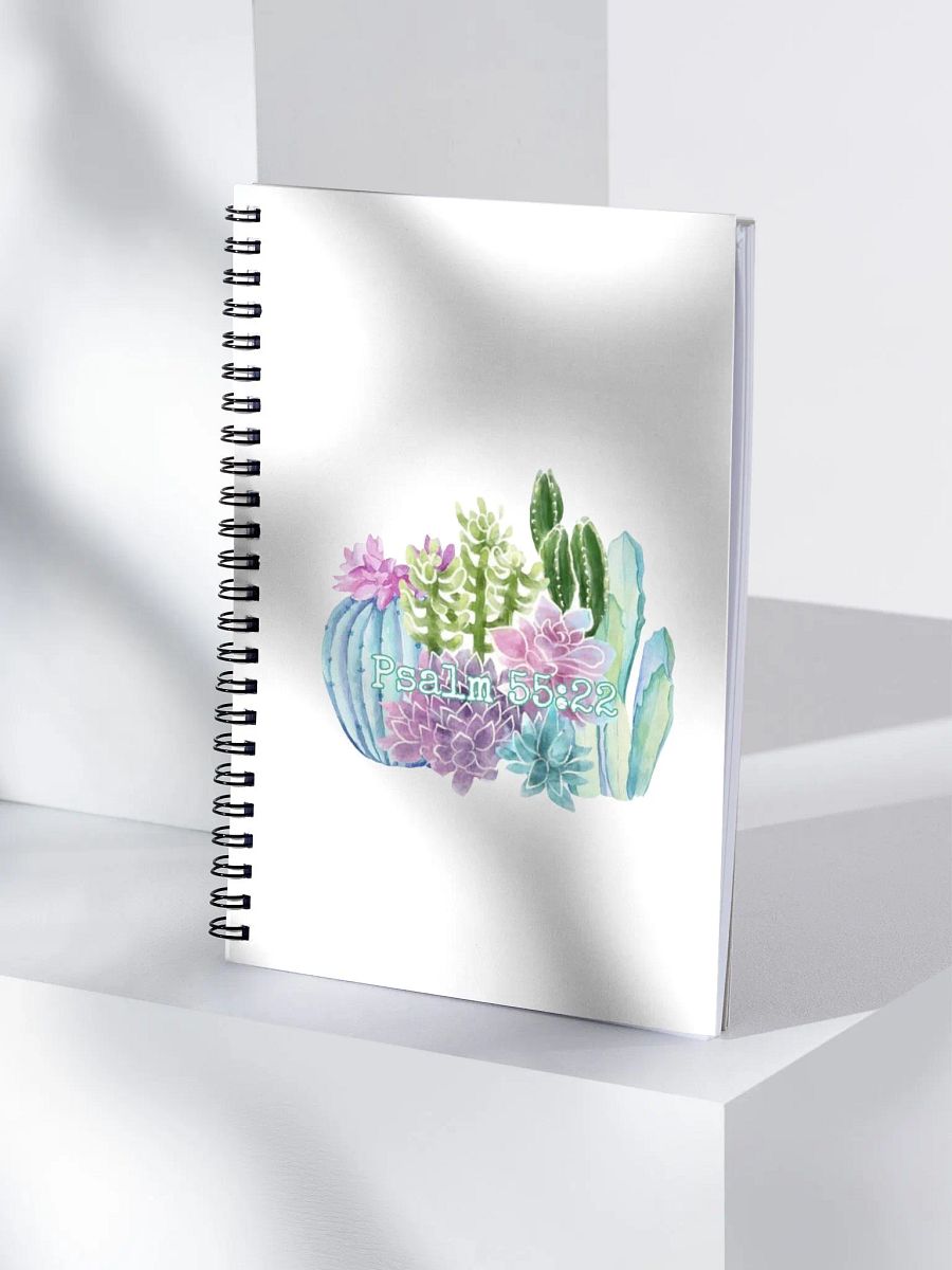 Psalms 55:22 Spiral NoteBook product image (3)