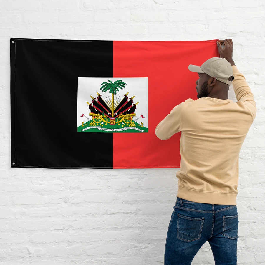 Black and Red Duvalier's Flag product image (11)