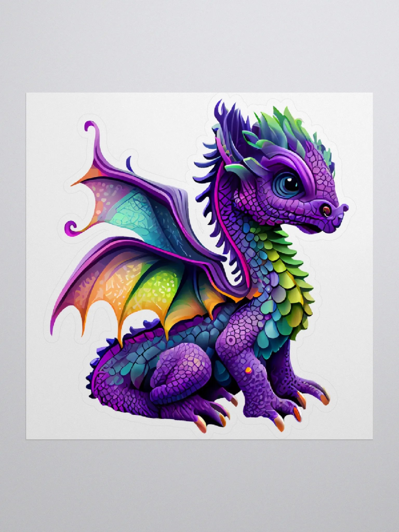 Whimsical Dragon Kiss-Cut Stickers product image (3)