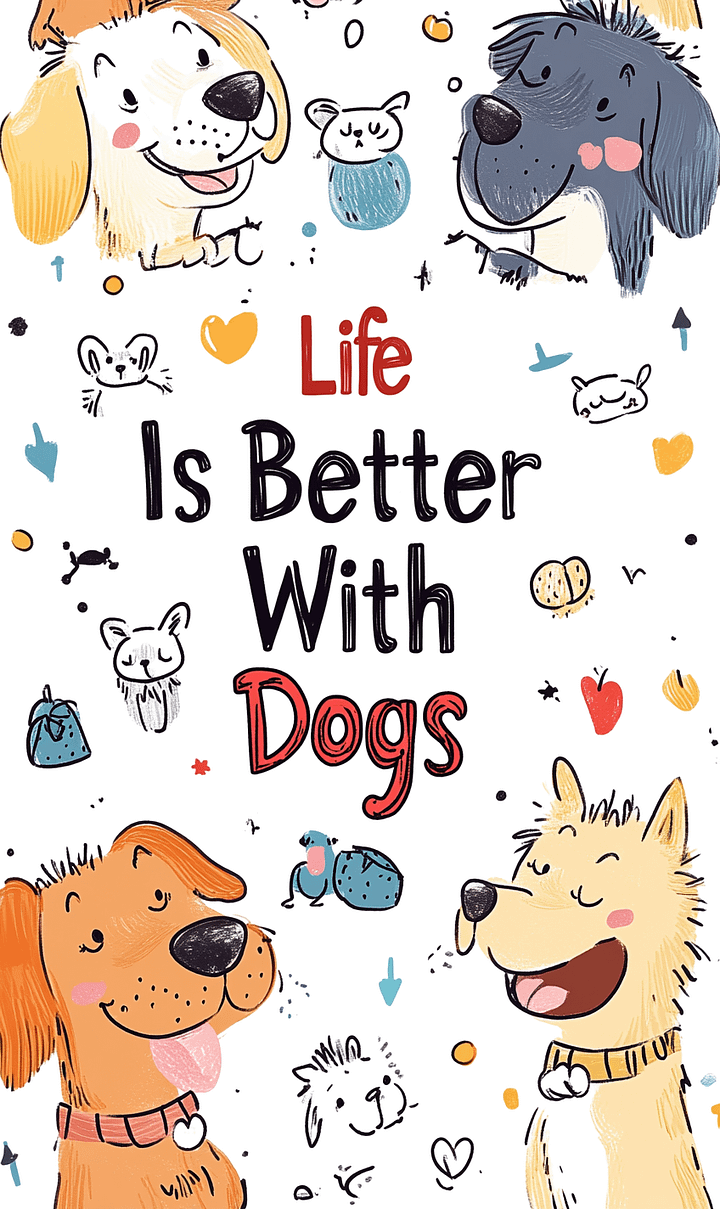 Life Is Better With Dogs Downloadable Poster product image (2)