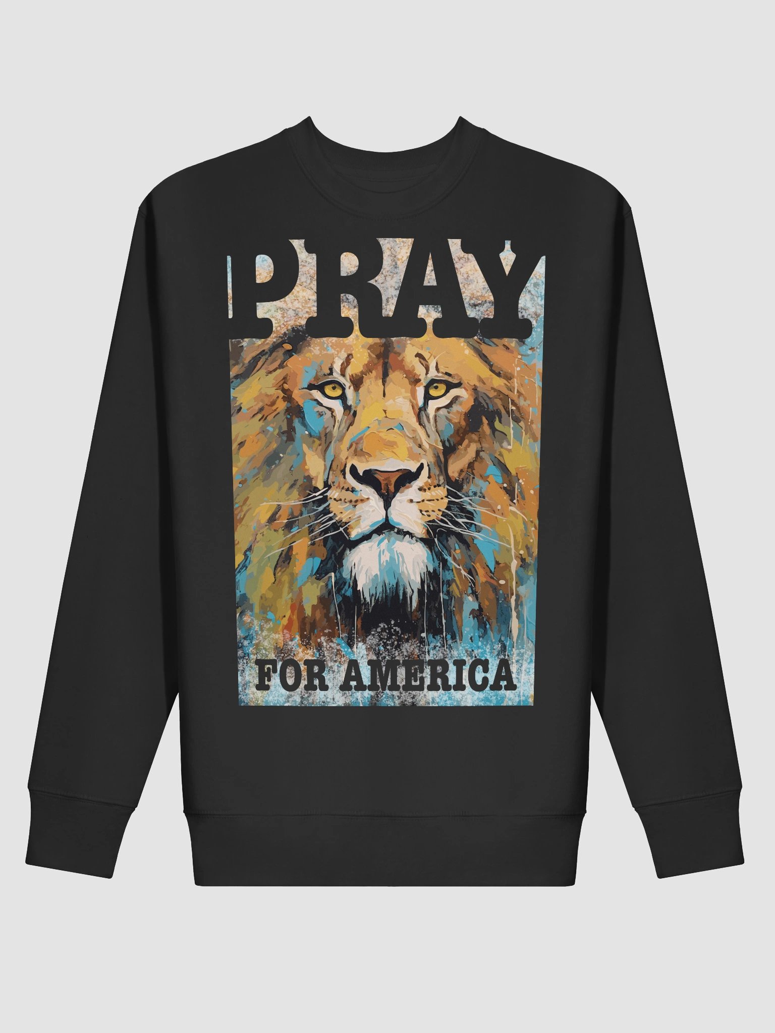 Brave Lion Pray for America Premium Sweatshirt product image (3)