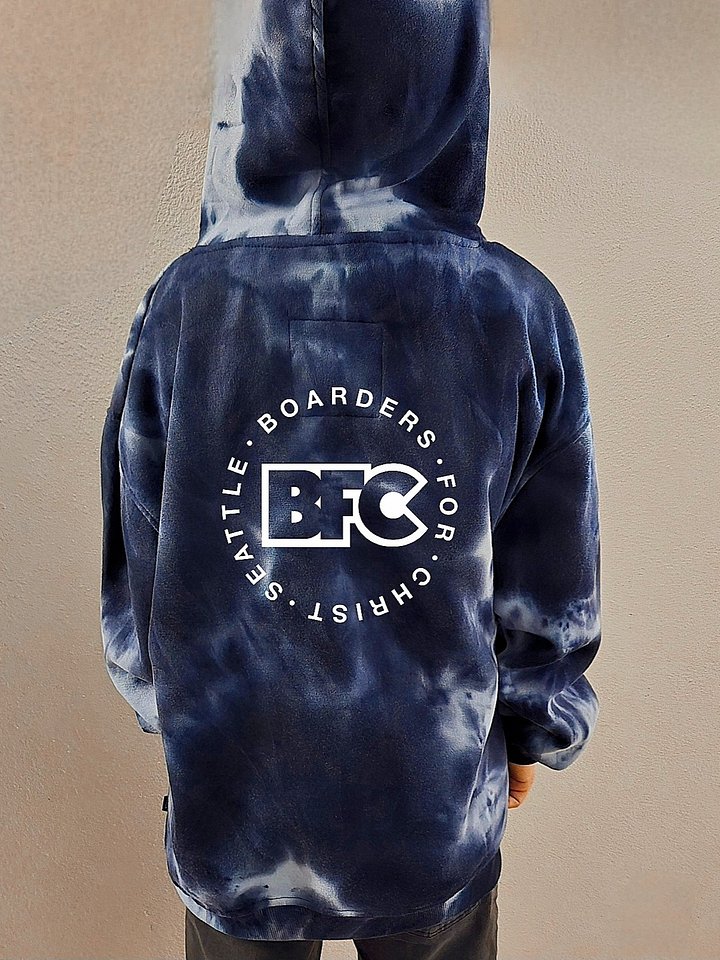NEW Navy tiedye hoodie product image (1)
