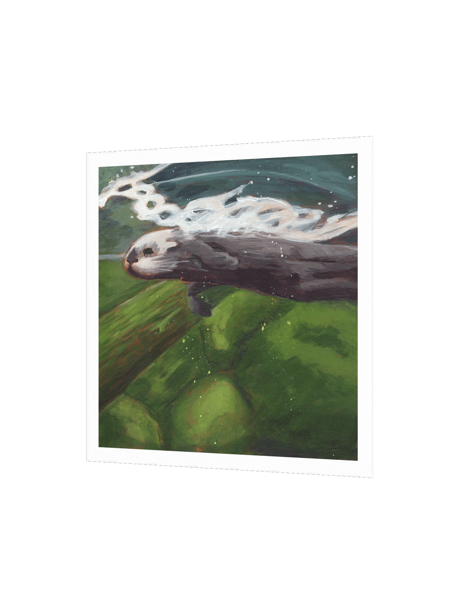 Smooth Glide Otter — Premium Matte Poster product image (3)