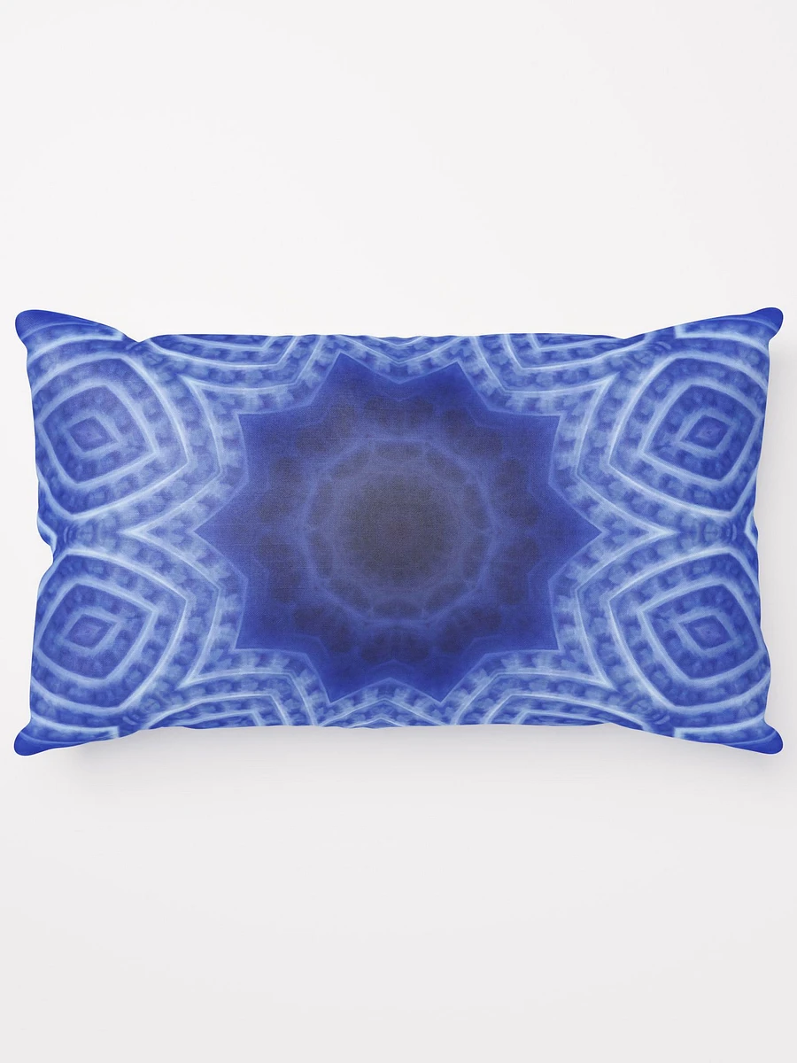 Blue and White Striped Kaleidoscope Throw Pillow product image (15)