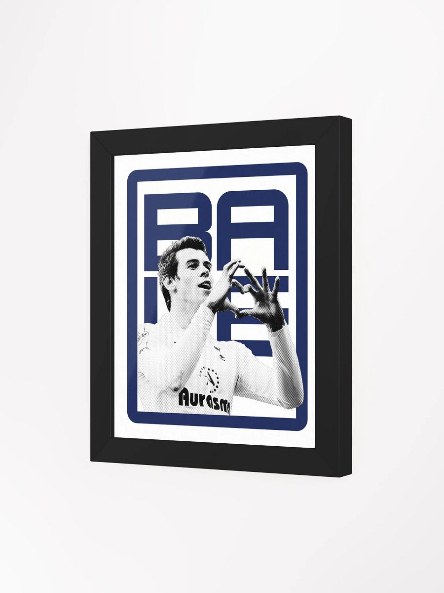 Gareth Bale BW Tottenham Hotspur Name Art Framed Print product image (1)