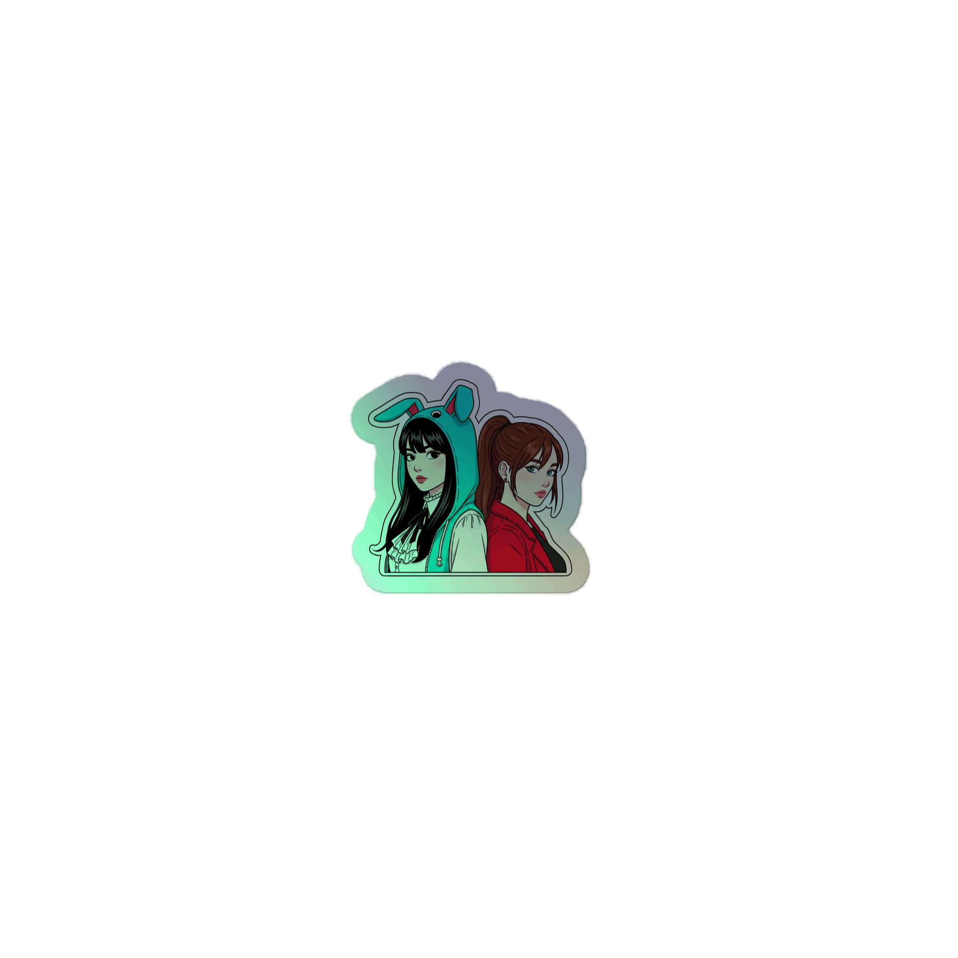 Zali and Shey holographic sticker product image (1)