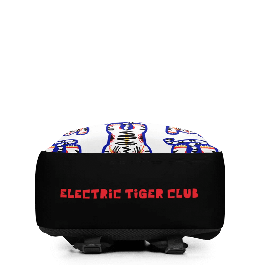 White Electric Tiger on White and Black - Backpack product image (6)