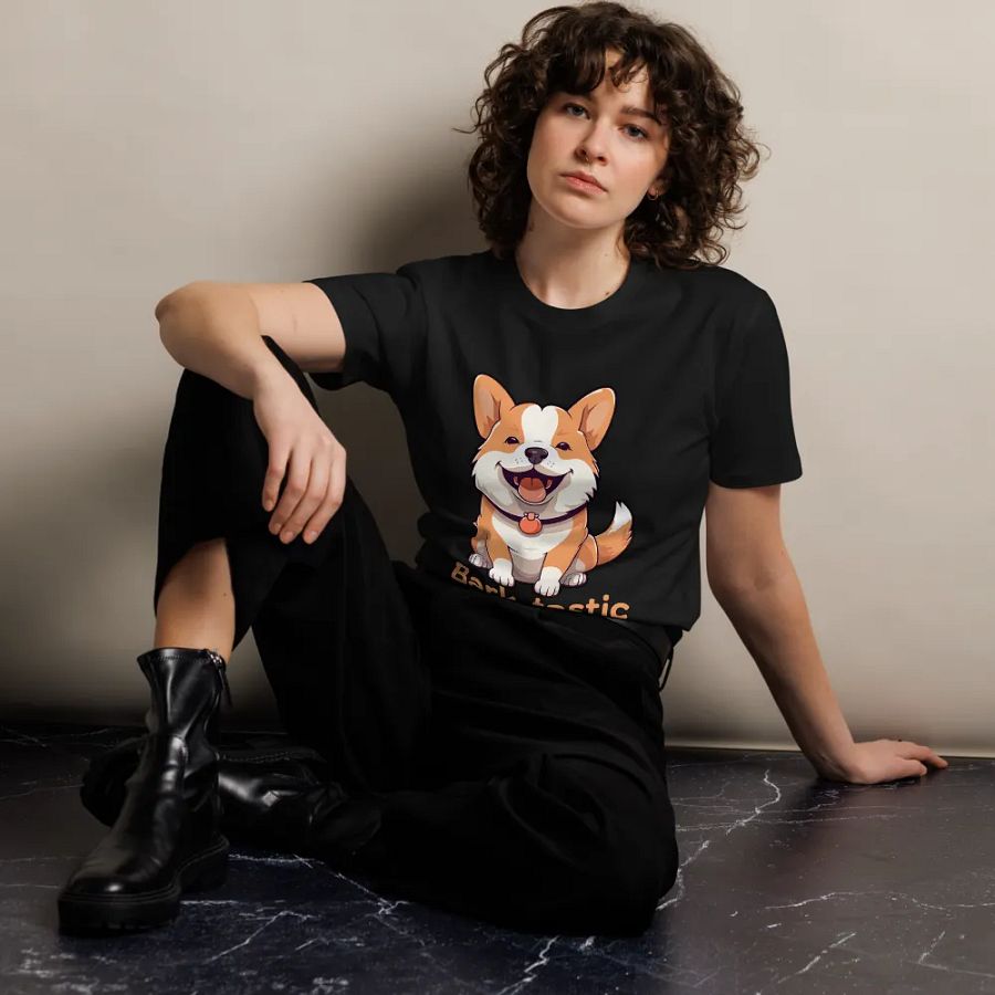 Bark-tastic shiba inu puppy Funny Unisex T-Shirt product image (8)