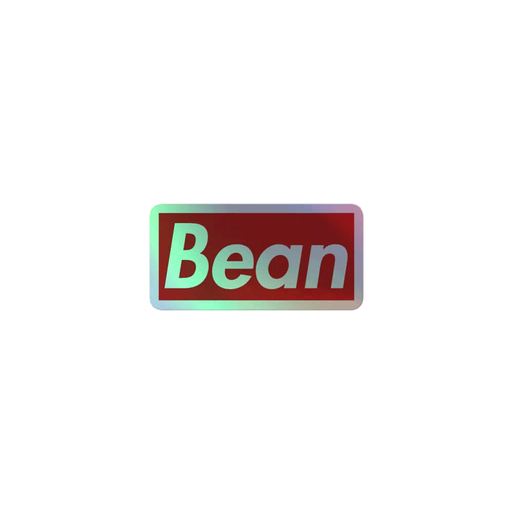 Bean Holographic Sticker product image (1)