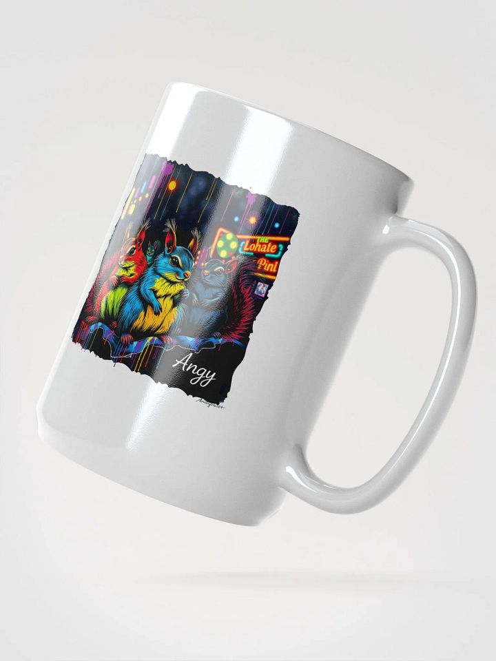 Neon Squirrel Trio Mug product image (2)