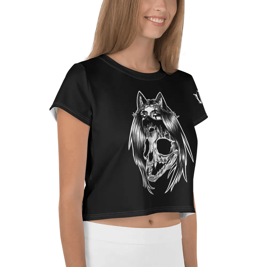 Metal Skull n' Bones Cropped T-Shirt product image (4)
