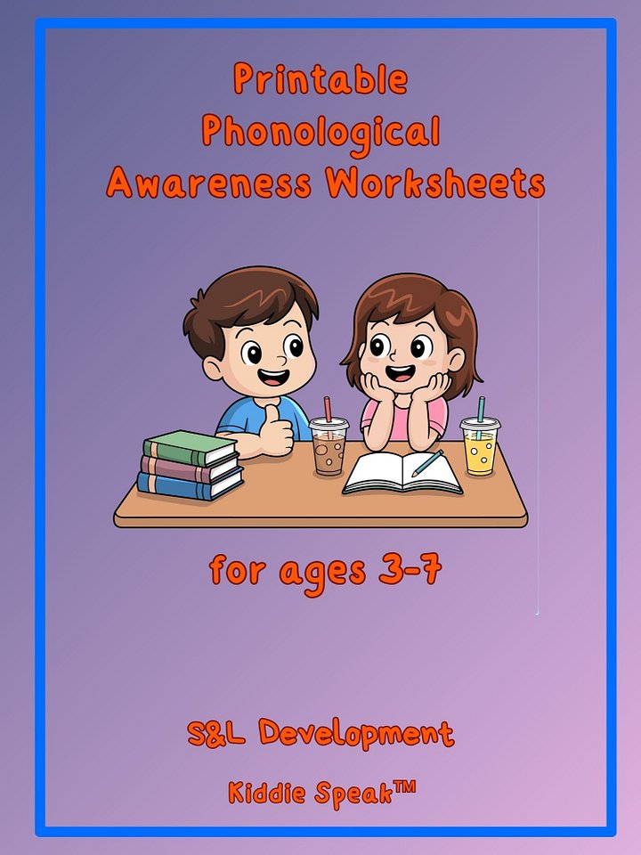 Phonological Awareness Worksheets product image (1)