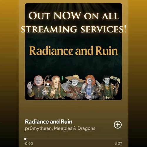 Did you catch the announcement during last night's episode?! 'Radiance and Ruin' our brand new theme song for Radiant Shadows...