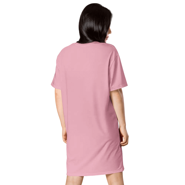 Pink Cupid Sloth Love T-Shirt Dress product image (2)