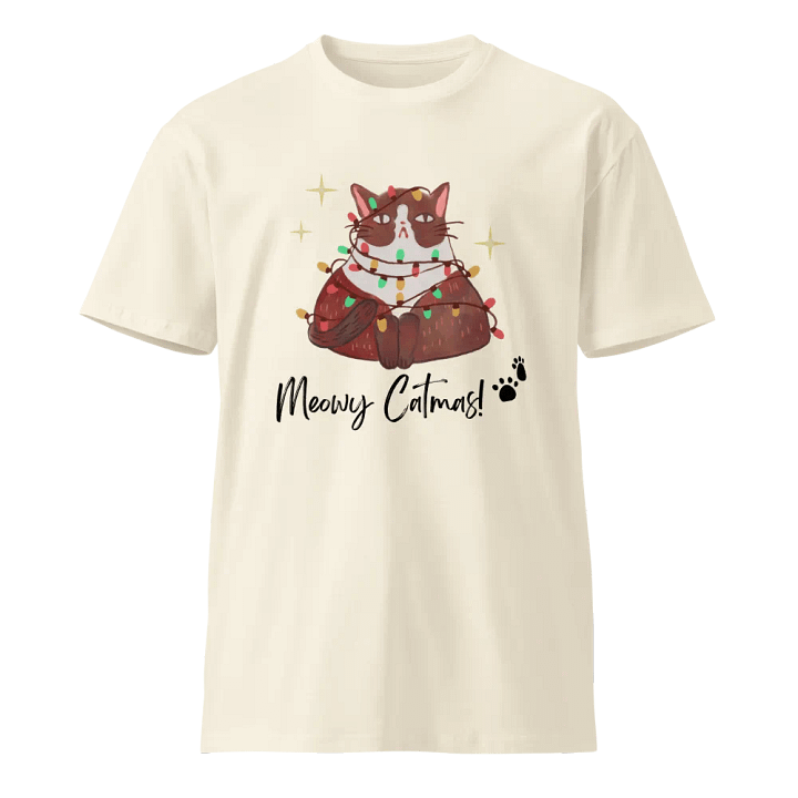 Holiday Cat Lightshow Unisex T-Shirt product image (1)