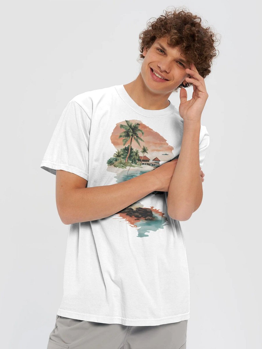 Tropical Getaway Watercolor T-Shirt product image (1)