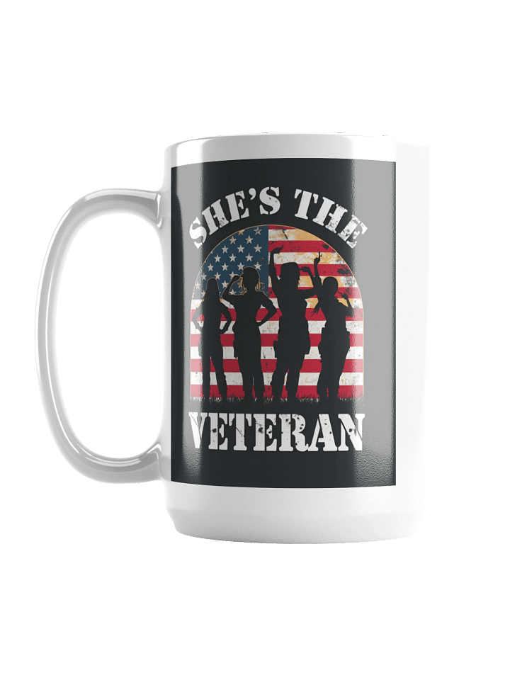 She’s The Veteran Glossy Coffee Mug product image (1)