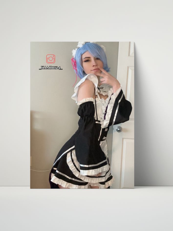 Re:Zero - Rem Cosplay Metal Print (Graceful Bloom) featuring kami0124 – 8x10 product image (1)