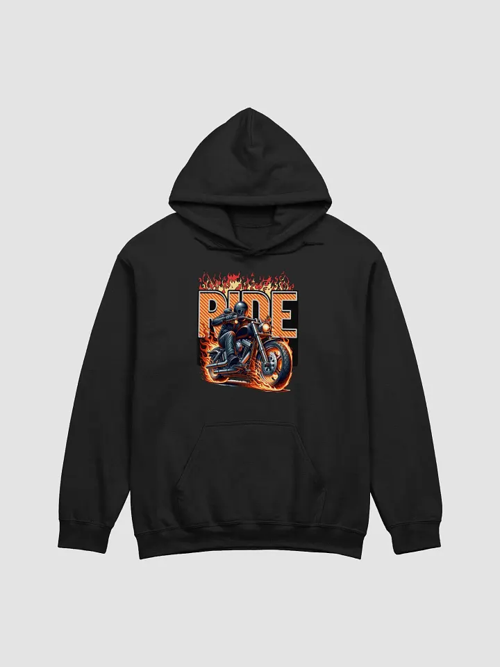Ride Motorcycle Flaming Hoodie product image (1)