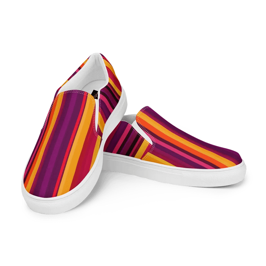 Glorious Sunset Stripes Women's Slip-On Shoes product image (11)