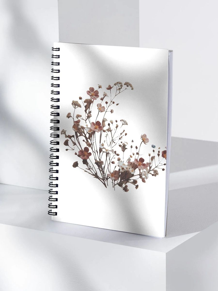 antique wildflower spiral notebook product image (4)