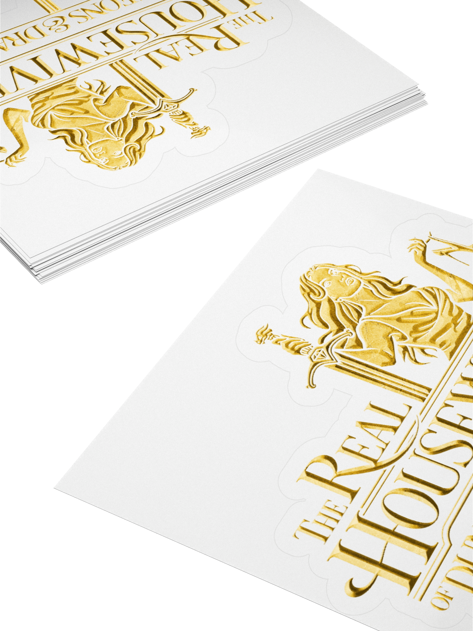 RHODND Gold Logo Sticker - Large product image (4)