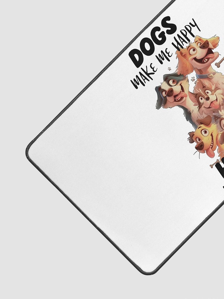 Funny Dogs Make Me Happy, Humans Make My Head Hurt Desk Mat product image (3)