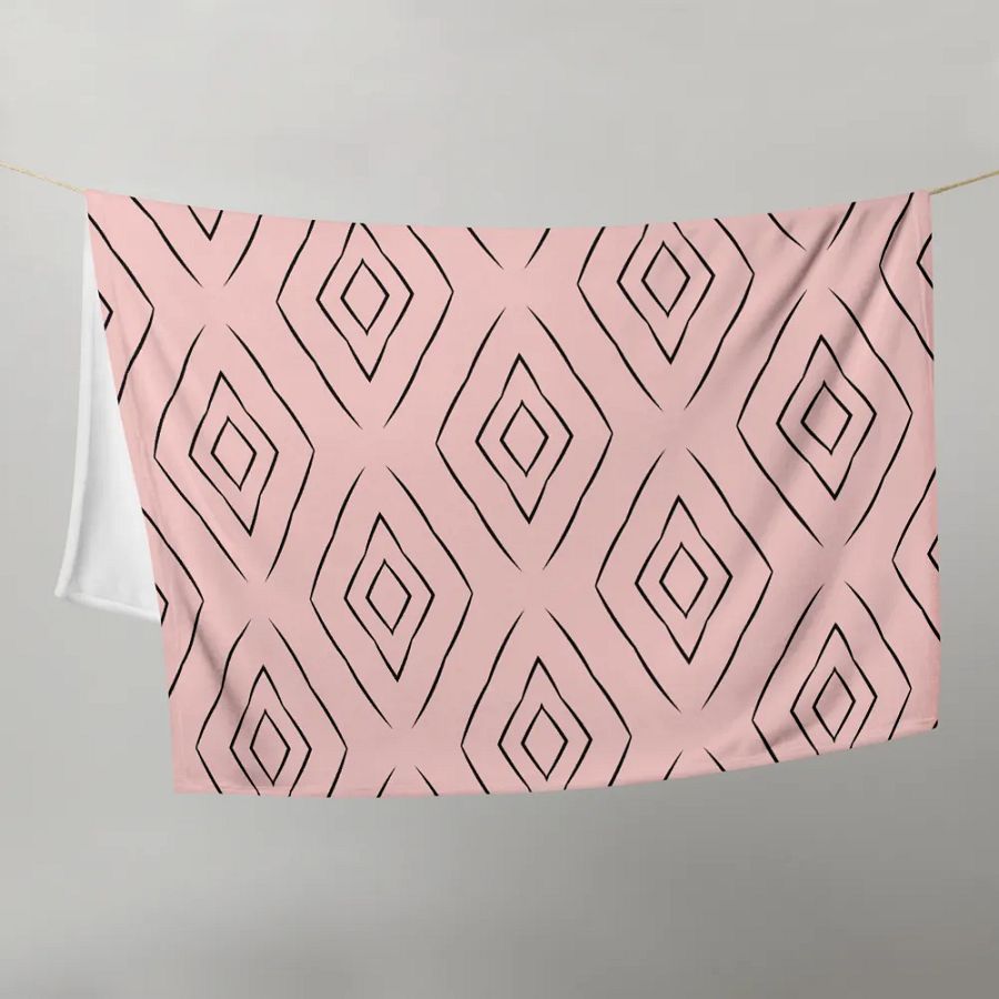 Diamond Blush Throw Blanket product image (6)
