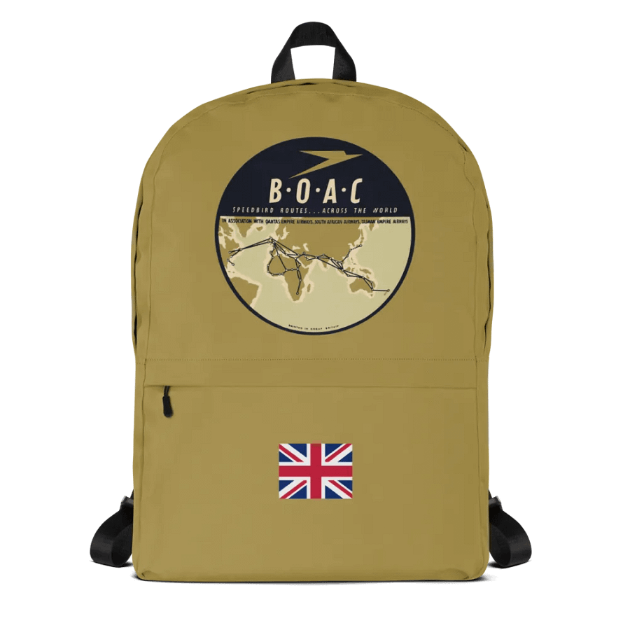 BOAC Speedbird Routes Across The World - Backpack product image (1)