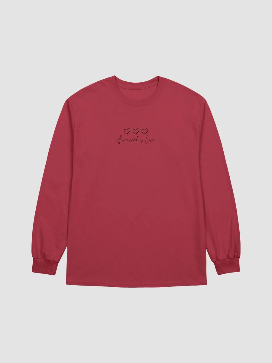 All we need is love | Unisex long sleeve product image (1)