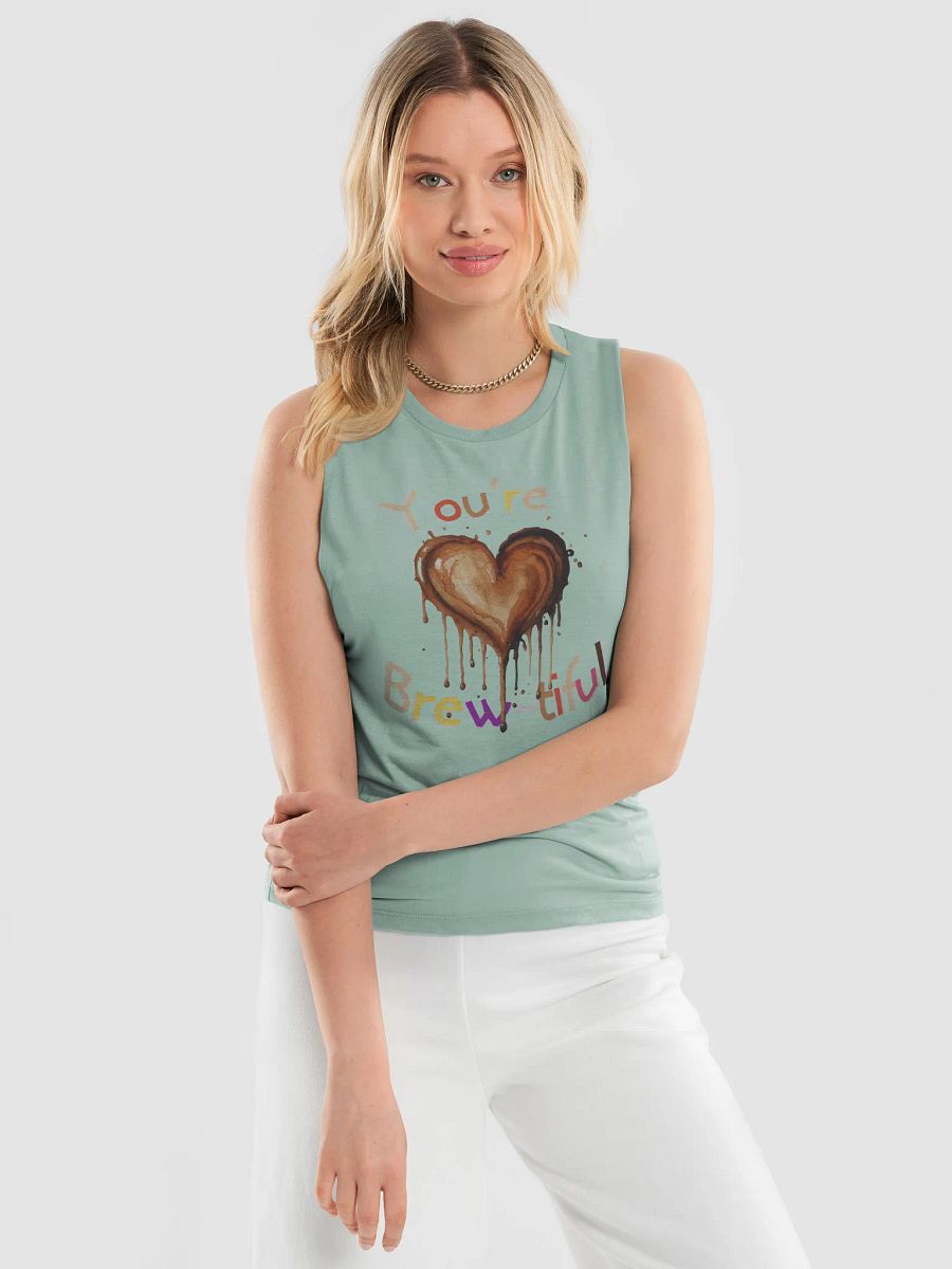 You're Brew-tiful Bella+Canvas Women's Flowy Muscle Tank product image (17)