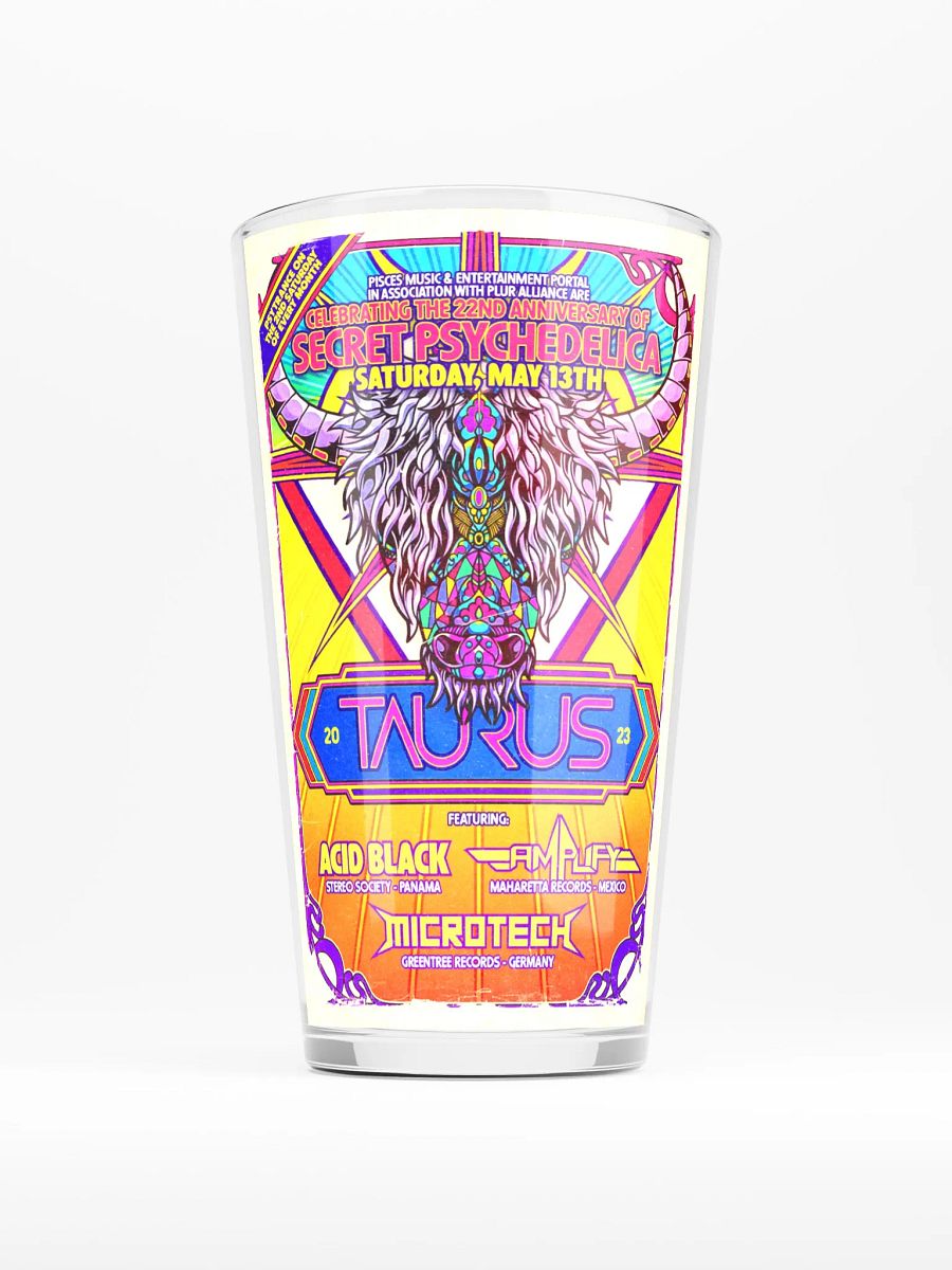 Taurus 2023 Shaker Pint Glass product image (1)