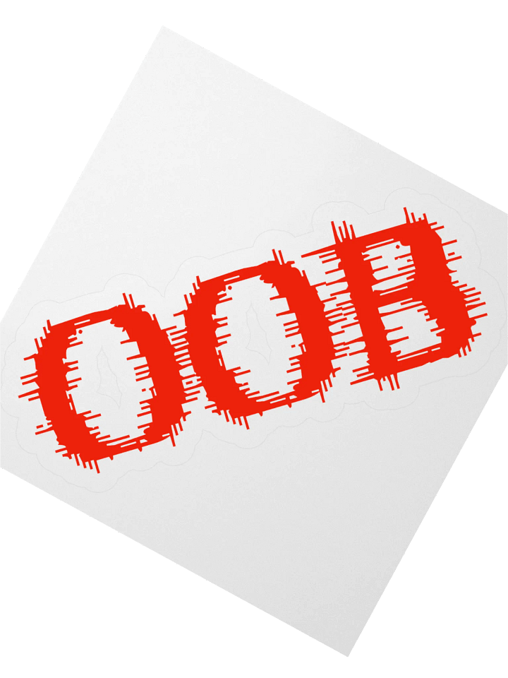 Out of bounds • Red alert Edition Sticker product image (2)