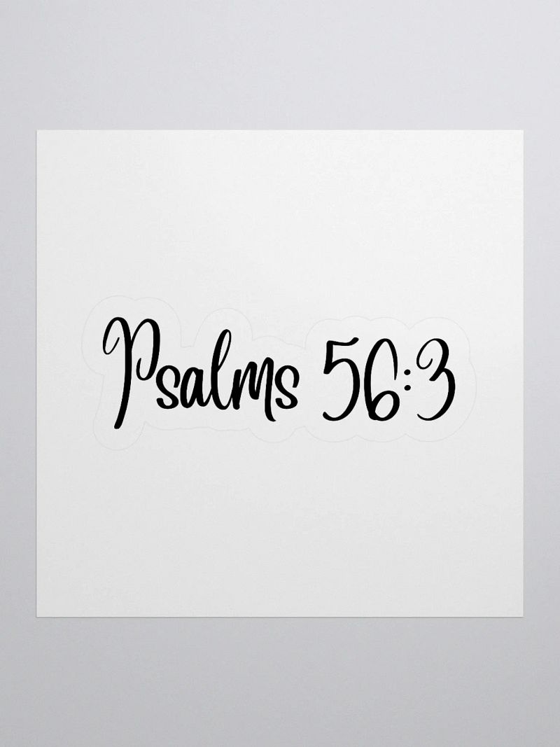 Psalm 56:3 Sticker