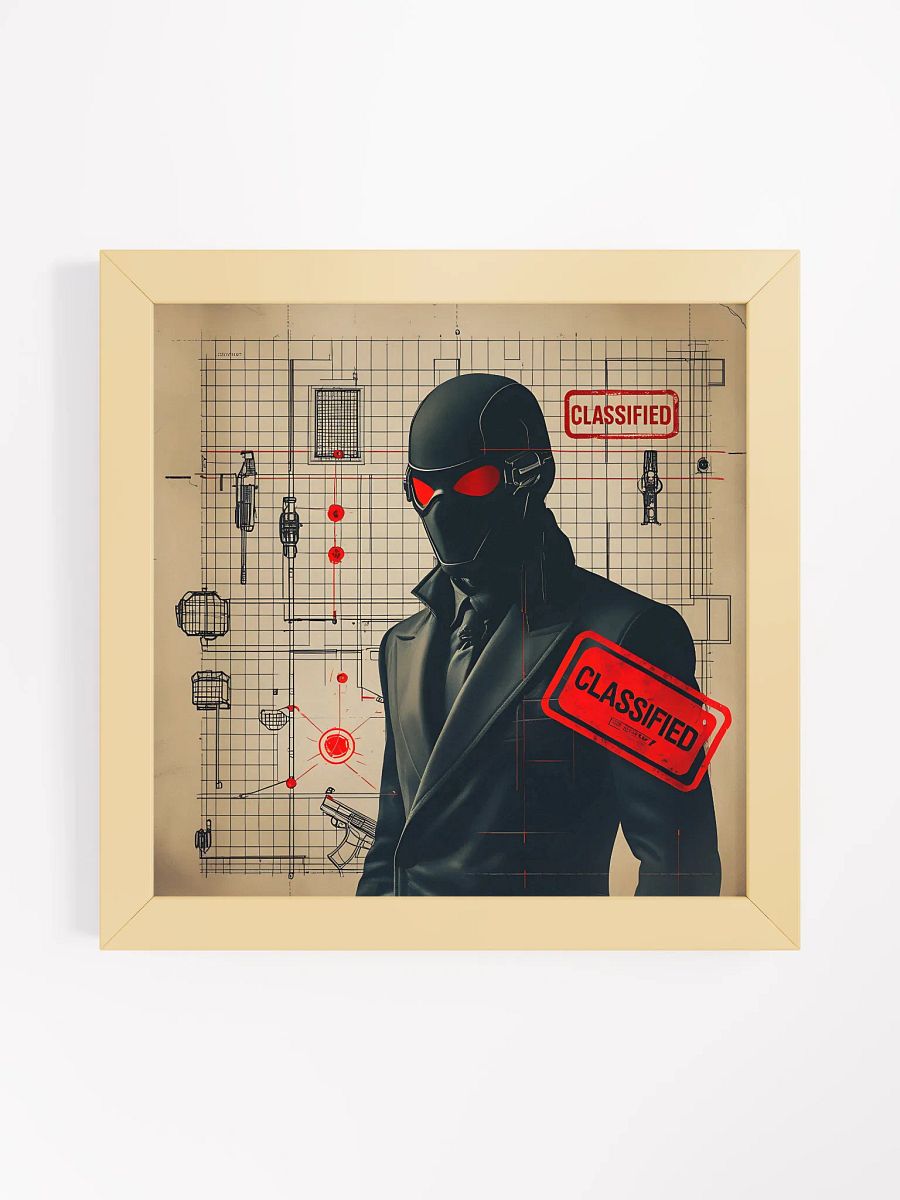 Classified Blueprint Secrets Framed Poster product image (1)