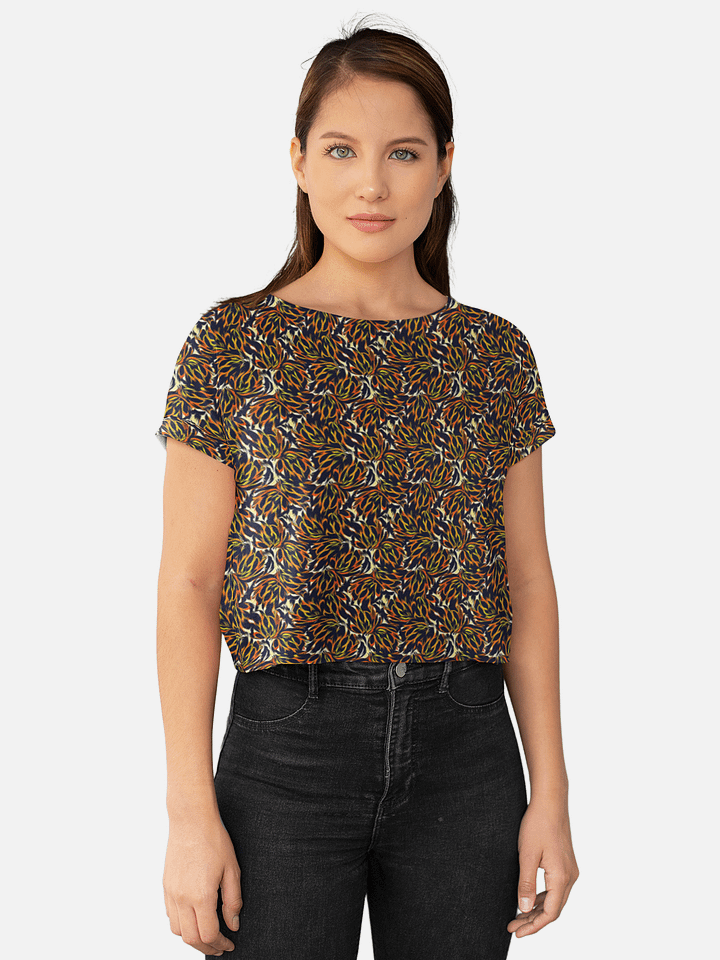 Tiger Flower | Crop Tee product image (1)