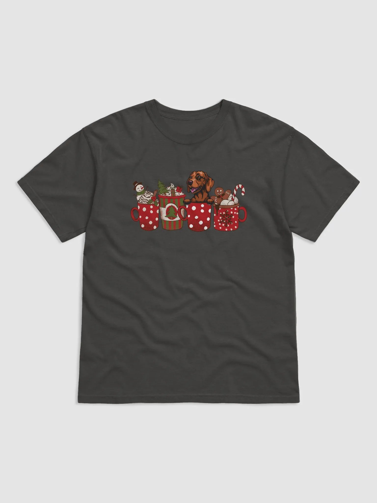 Cute Vizsla in a Christmas Cup T-Shirt | Funny Christmas Pup in a Cup product image (24)