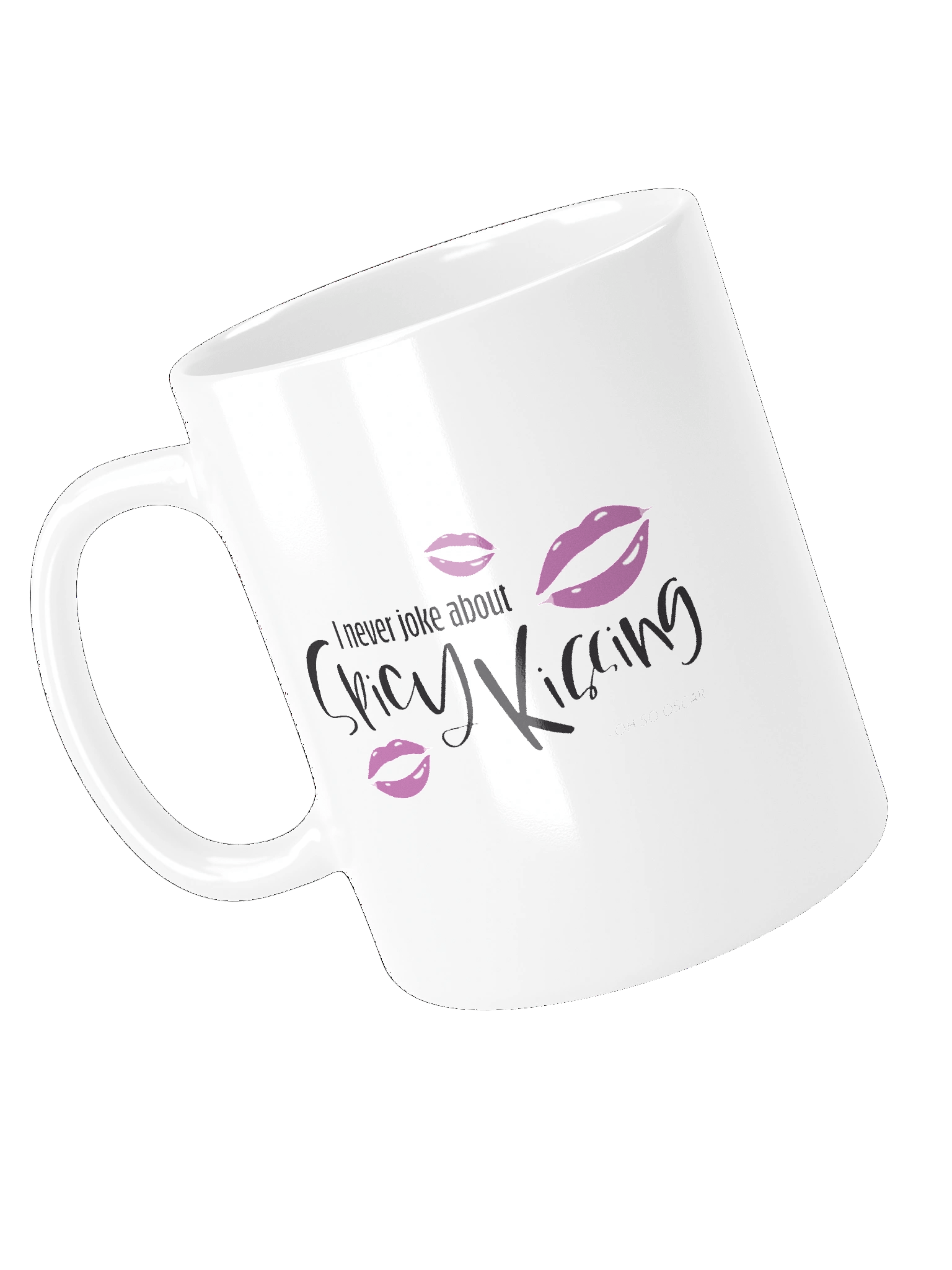 I Never Joke About Spicy Kissing White Glossy Mug product image (4)